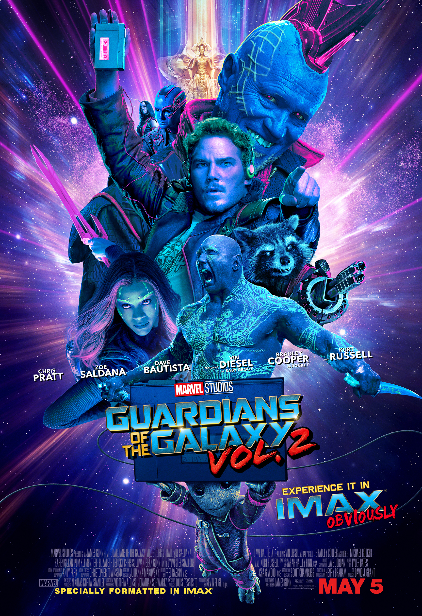 Poster IMAX de Guardiões da Galáxia Vol. 2